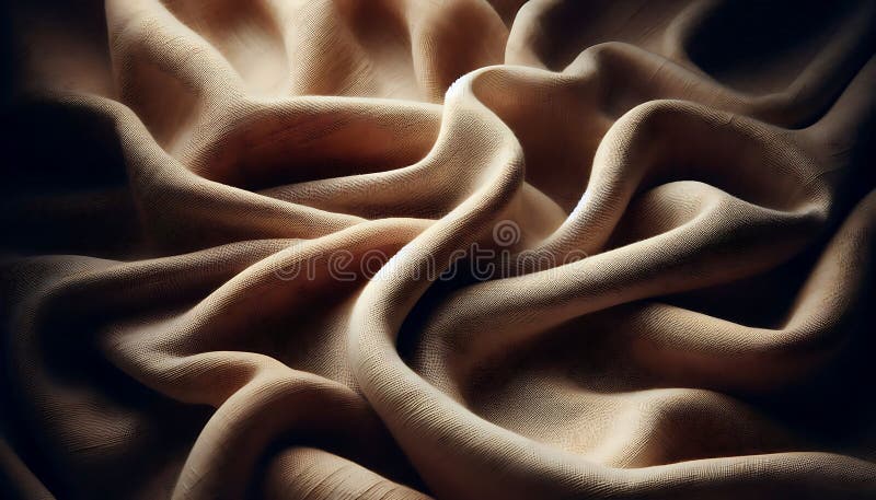 Chiusura del tessuto Beige ritagliato con texture dettagliata illustrazione vettoriale