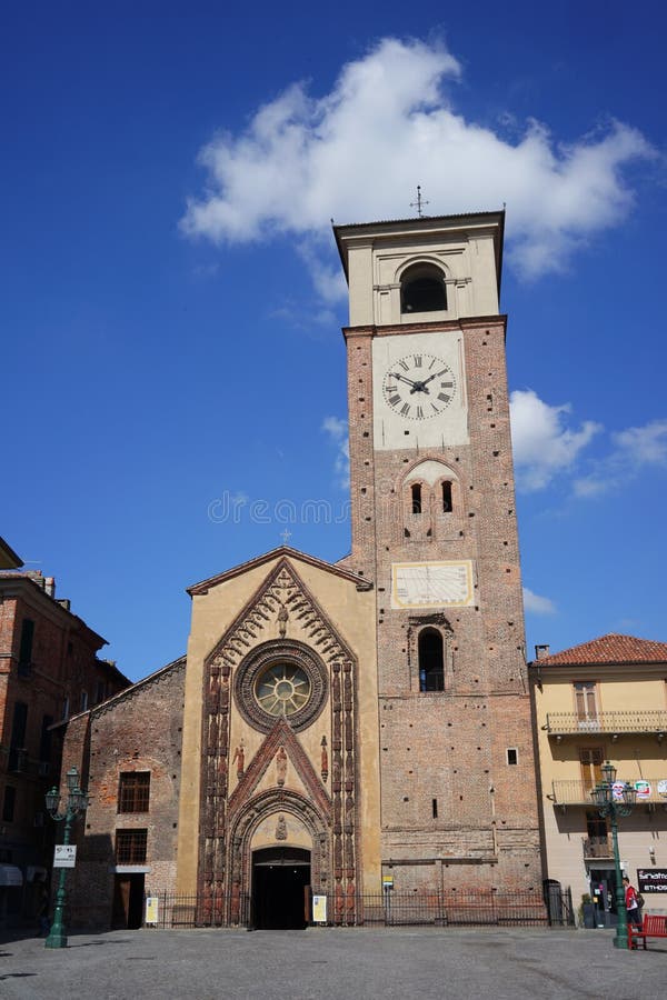 Chivasso The collegiate church of Santa Maria Assunta royalty free stock photos Chivasso The collegiate church of Santa Maria Assunta royalty free stock photos