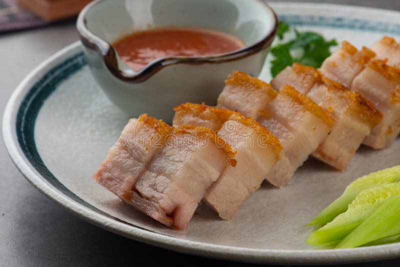 Chińczyk piec crispy wieprzowina zdjęcia stock Chińczyk piec crispy wieprzowina zdjęcia stock