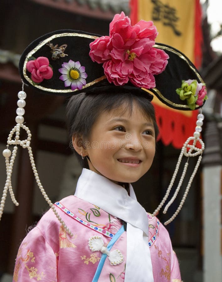 Chińska Dziewczyna Chiny - Chengdu - zdjęcie stock Chińska Dziewczyna Chiny - Chengdu - zdjęcie stock