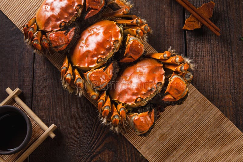 Chiński krabek z mitenką to pyszne jedzenie