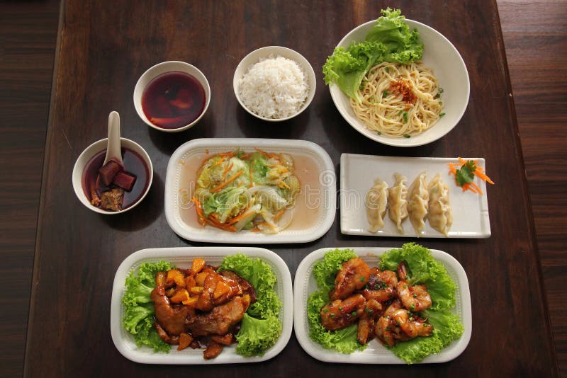 Chiński posiłku Oriental set