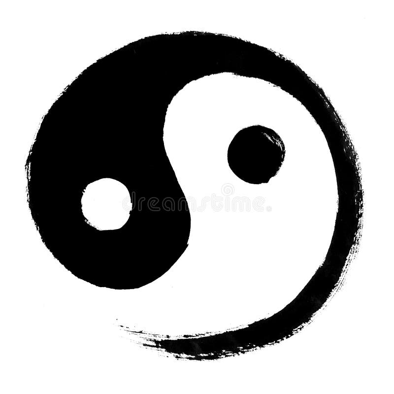 Chińskiego obrazu yin Yang Wielki ostateczny balanc royalty ilustracja