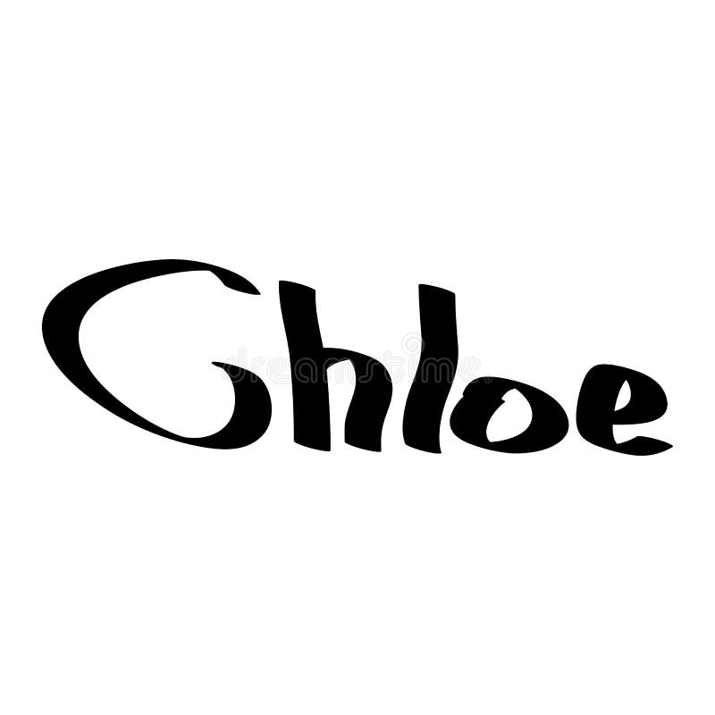 Chloe Female Name Street Art Design Graffiti Tag Chloe Vector Art 