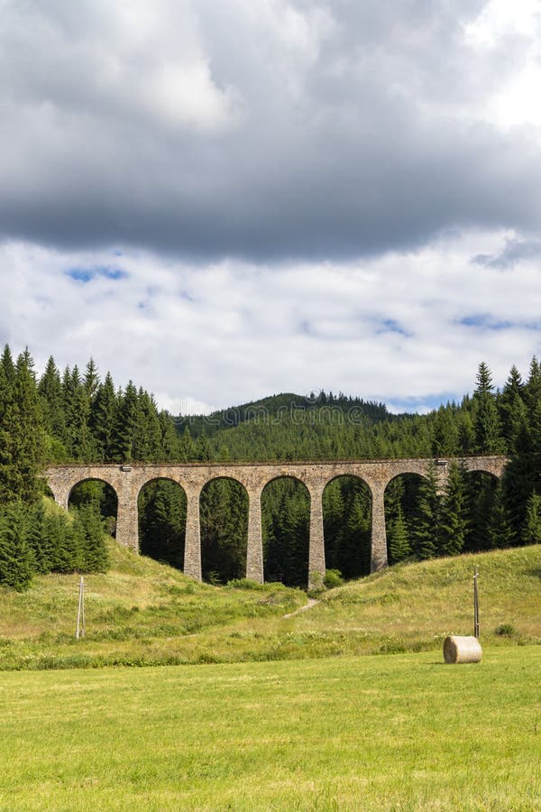 Chmarossky viaduct, old railroad, Telgart, Slovakia