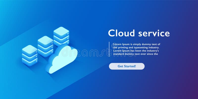 Chmura usługuje pojęcie, baza danych, datacenter ikona, kartoteki wsparcie i oszczędzanie, kopia kartoteki struktury isometric we ilustracji Chmura usługuje pojęcie, baza danych, datacenter ikona, kartoteki wsparcie i oszczędzanie, kopia kartoteki struktury isometric we ilustracji