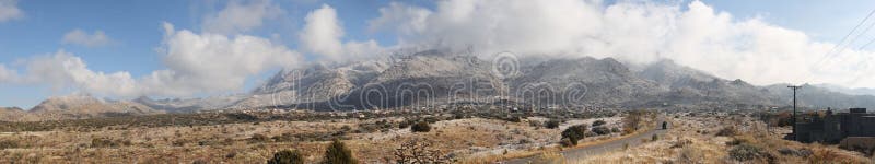 chmury nad panoram sandias zdjęcie stock chmury nad panoram sandias zdjęcie stock