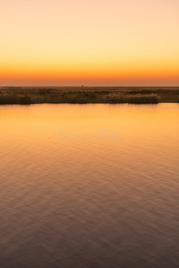 Chobe River Sunset royalty free stock photography Chobe River Sunset royalty free stock photography