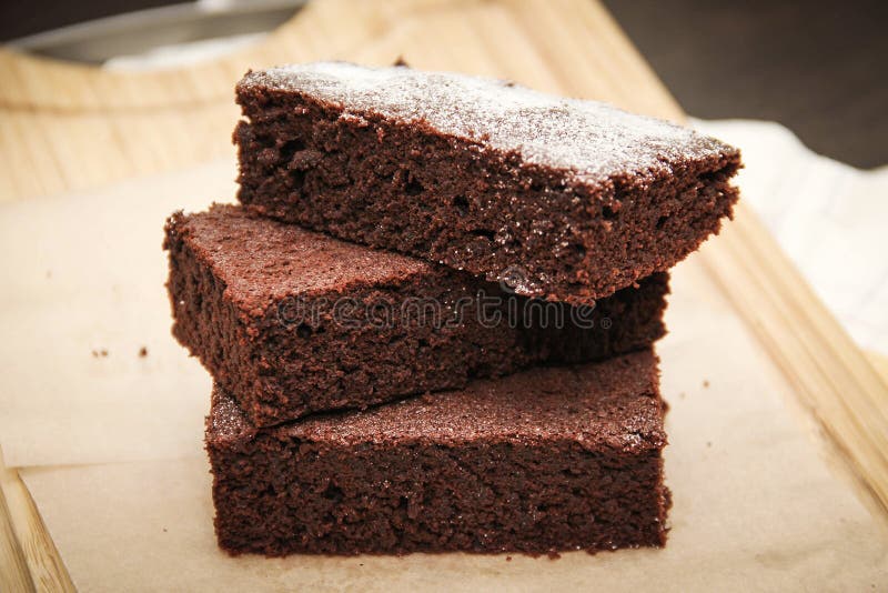 Chocoladebrownie stock foto's Chocoladebrownie stock foto's