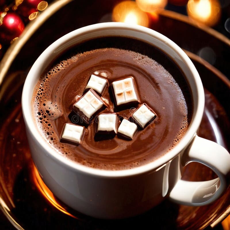 Chocoladerijke chocolade chocolade drank drankje drank vector illustratie