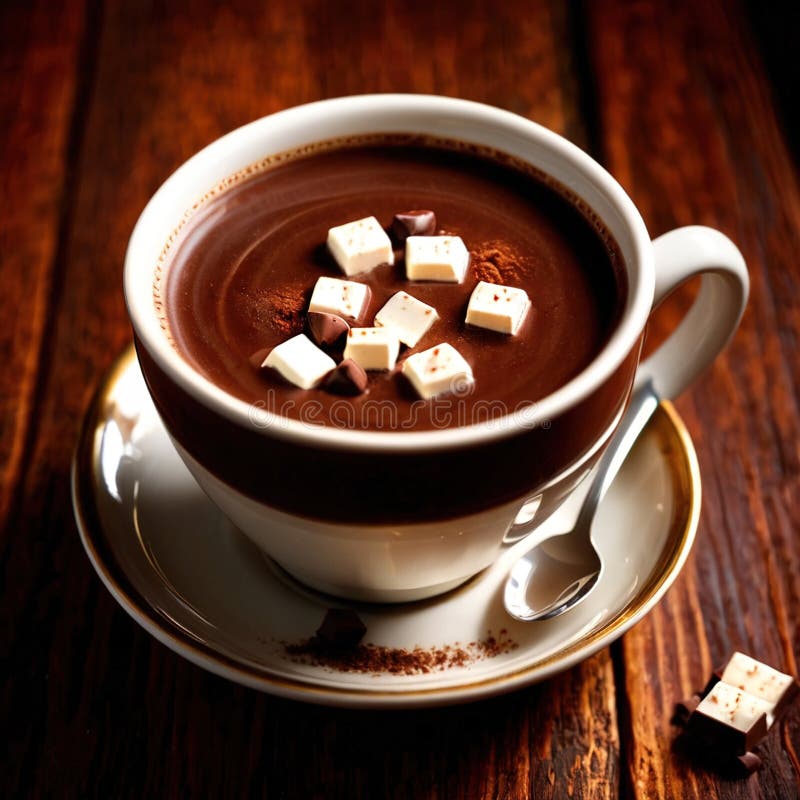 Chocoladerijke chocolade chocolade drank drankje drank vector illustratie