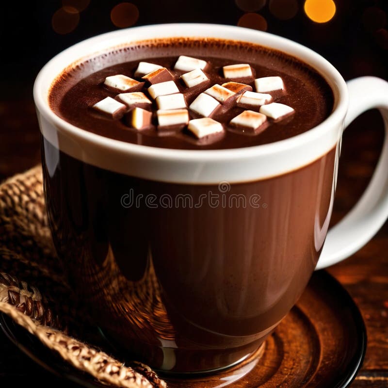 Chocoladerijke chocolade chocolade drank drankje drank royalty-vrije illustratie