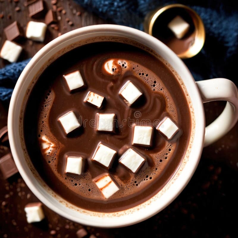 Chocoladerijke chocolade chocolade drank drankje drank vector illustratie