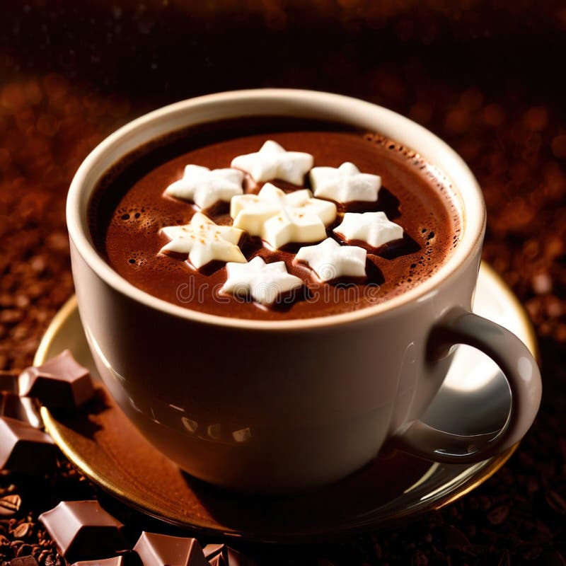 Chocoladerijke chocolade chocolade drank drankje drank stock illustratie