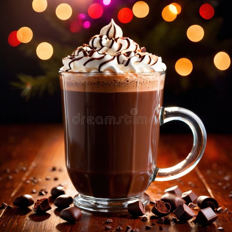 Chocoladerijke chocolade chocolade drank drankje drank vector illustratie