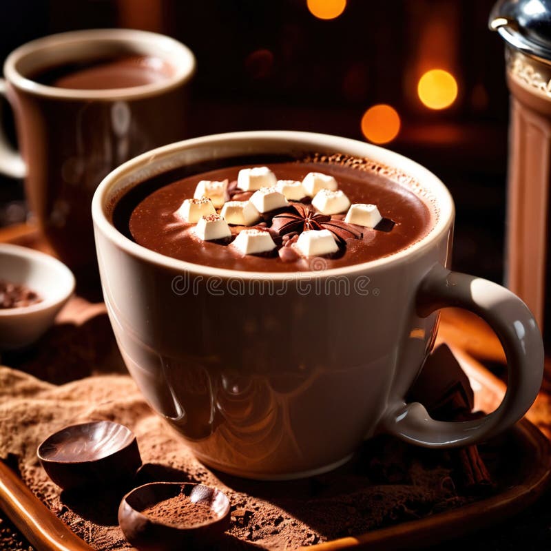 Chocoladerijke chocolade chocolade drank drankje drank vector illustratie