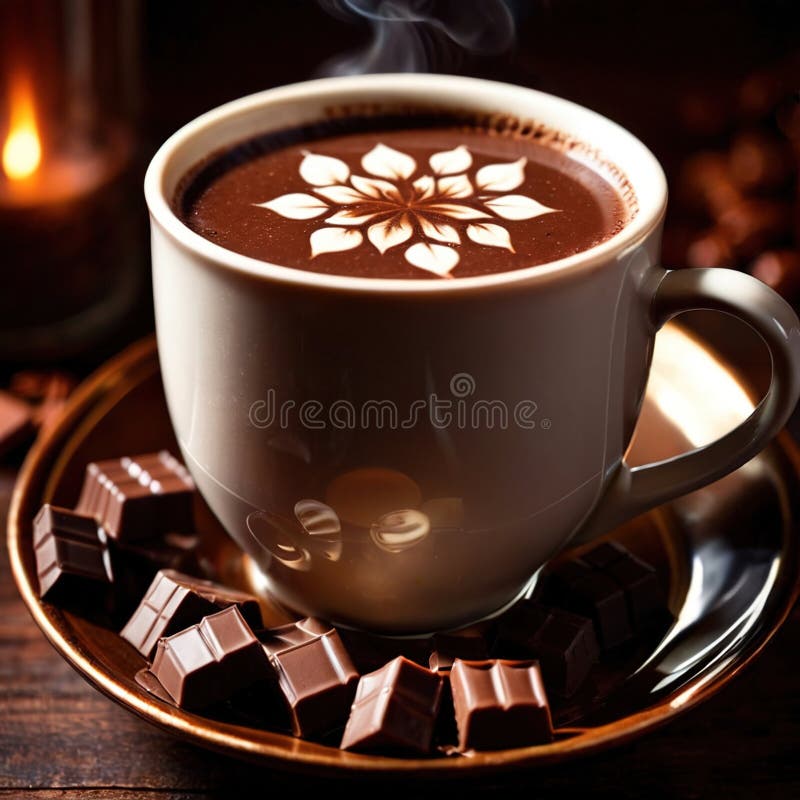 Chocoladerijke chocolade chocolade drank drankje drank vector illustratie