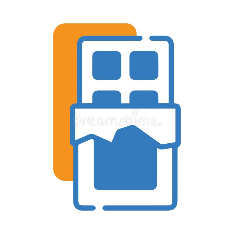 Chocoladestaafje chocoladestaafje stock illustratie