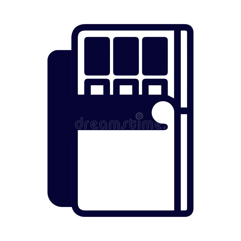 Chocoladestaafje chocoladestaafje royalty-vrije illustratie