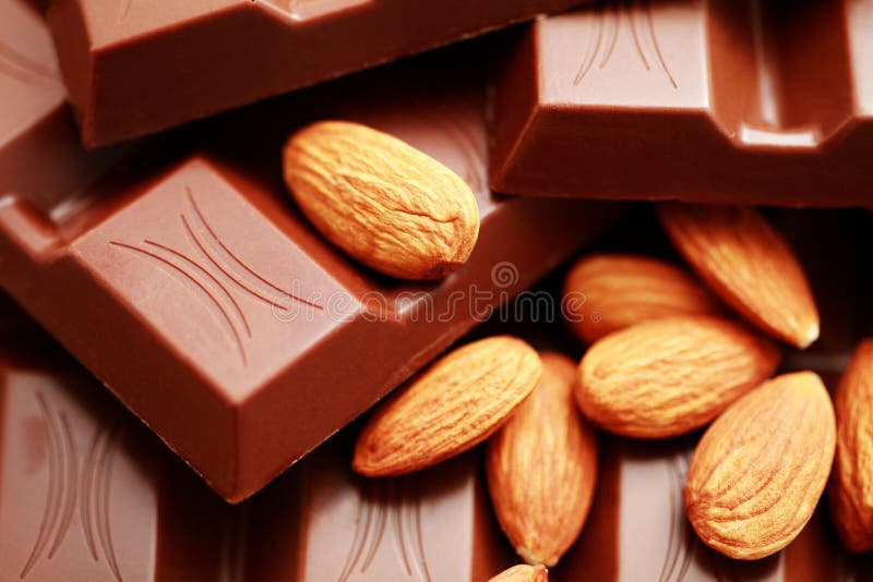 Chocolate with almonds