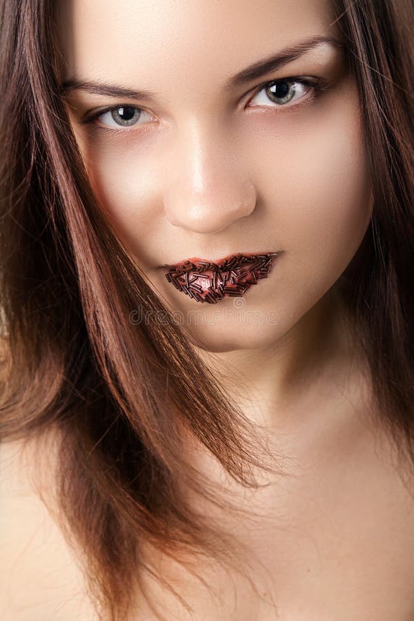 Chocolate Babe Stock Image Image Of Original Lashes