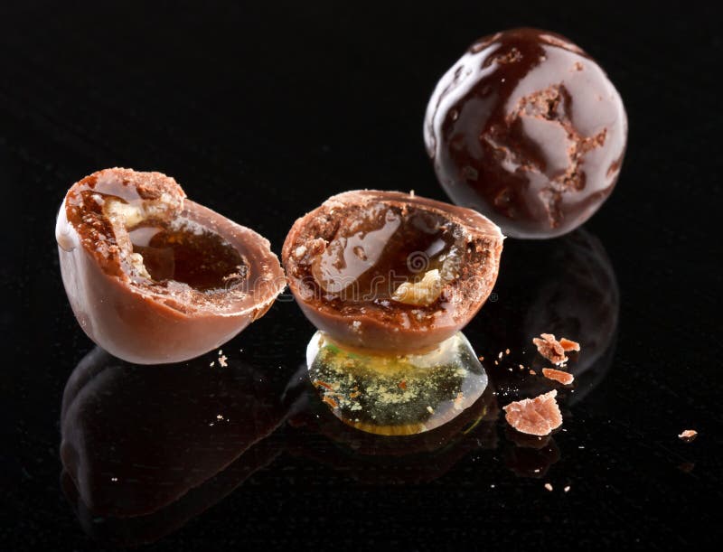Chocolate balls stock photo. Image of liqueur, gourmet 14346548