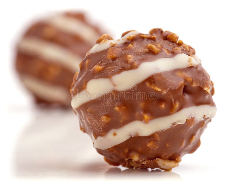 Chocolate balls. royalty free stock images