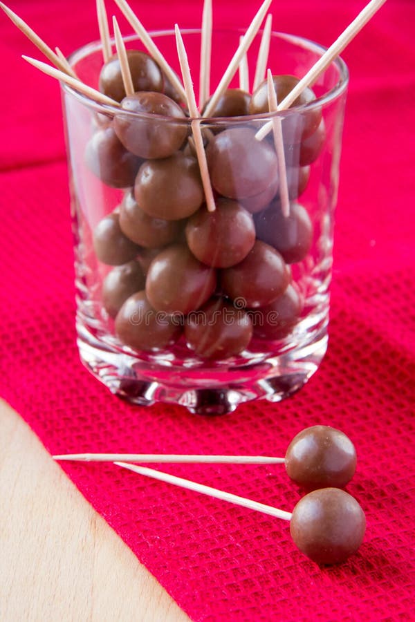 Chocolate balls stock photo. Image of candy, balls, rice 28486356