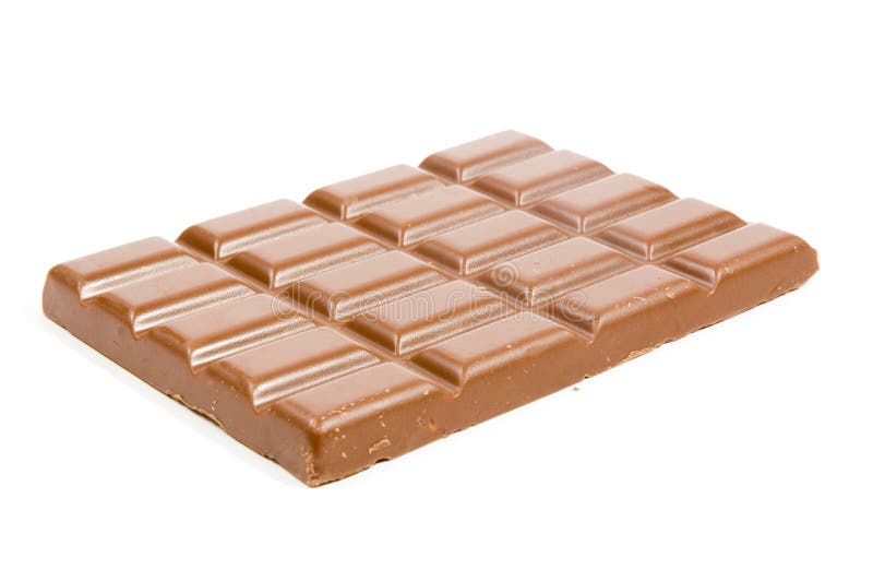 A chocolate bar isolated