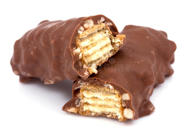 Chocolate bar isolated royalty free stock photography