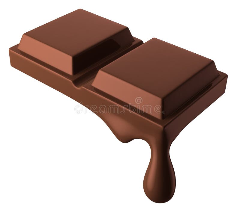 Melting chocolate bar, sweet snack Stock Vector Image & Art - Alamy