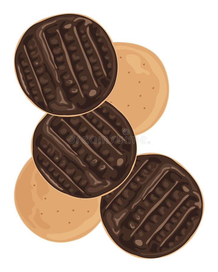 Chocolate biscuit fingers stock vector. Illustration of biscuit 42498733