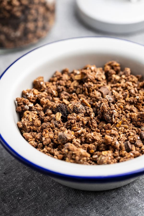 Chocolate Breakfast Cereal. Stock Photo Image of morning, breakfast
