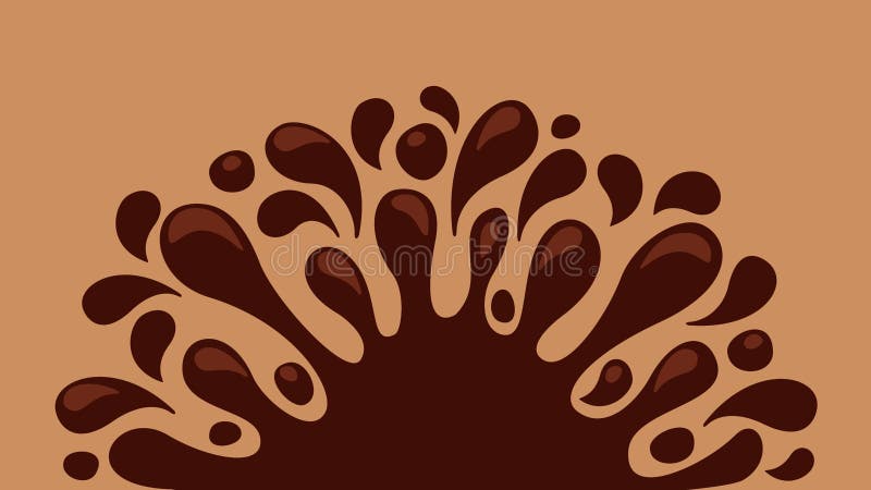 Chocolate brown splash blob, drop brown liquid splash, icon splashing chocolate blob droplet, illustrations cocoa brown liquid