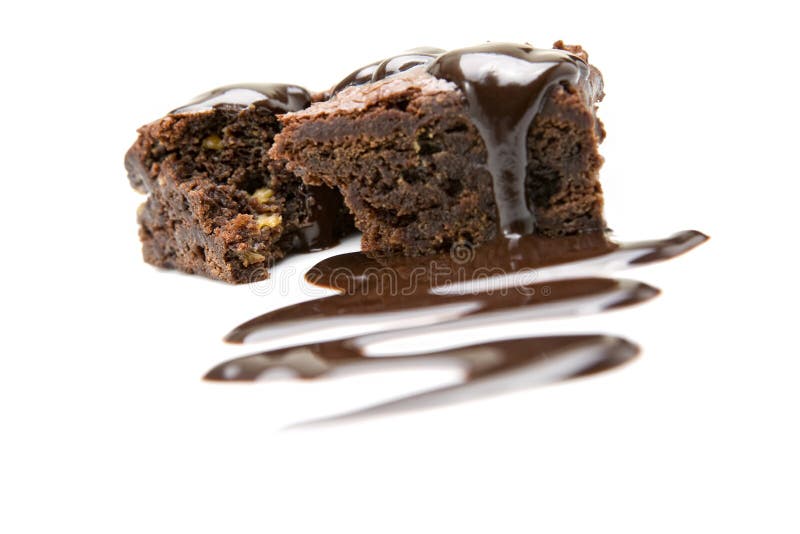 Chocolate brownie stock photos
