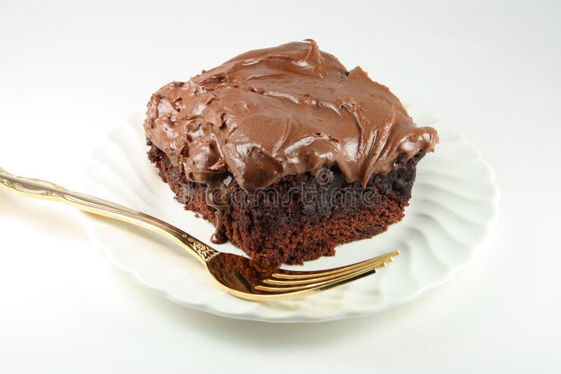 Chocolate brownie. stock image