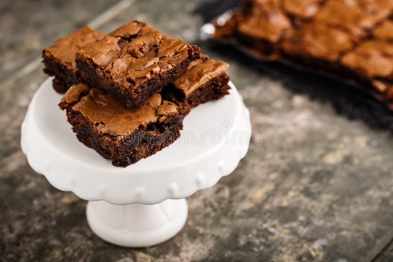 Chocolate brownies stock photo. Image of cakes, bakery 77324630