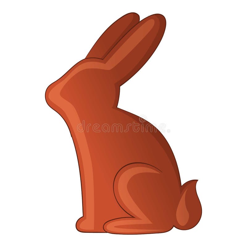 Chocolate Bunny Icon, Cartoon Style Stock Vector Illustration of