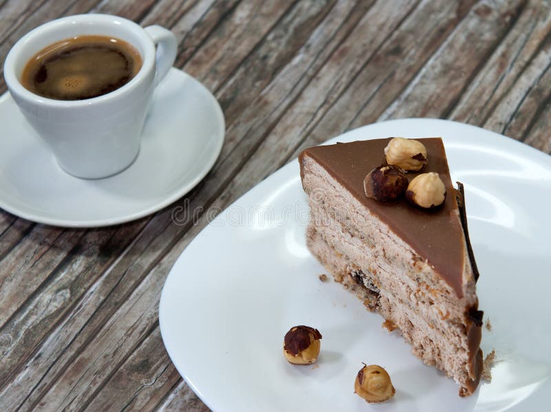 Chocolate cake and coffee stock photo. Image of coffee 22088364