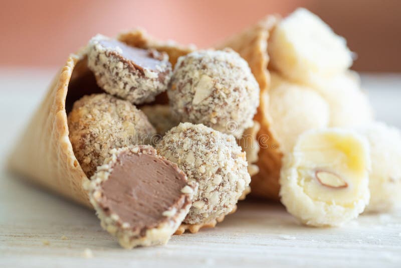 Chocolate Candy. Assorted Handmade Chocolates Stock Image Image of holiday, ball 194577171