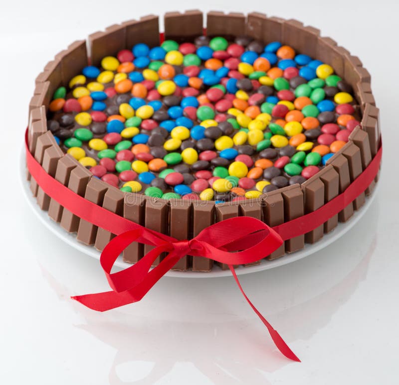 Chocolate Candy Cake Stock Photo Image: 49253318 Chocolate Candy Cake Stock Photo Image: 49253318