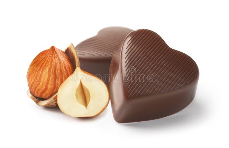 Chocolate Candy with Hazelnuts Stock Image Image of brown, hazelnut