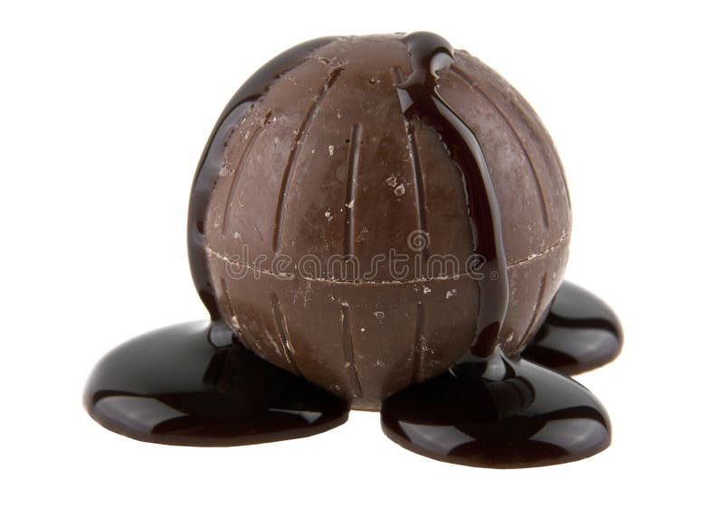 Chocolate Candy in Liquid Chocolate Stock Photo Image of cocoa, cake