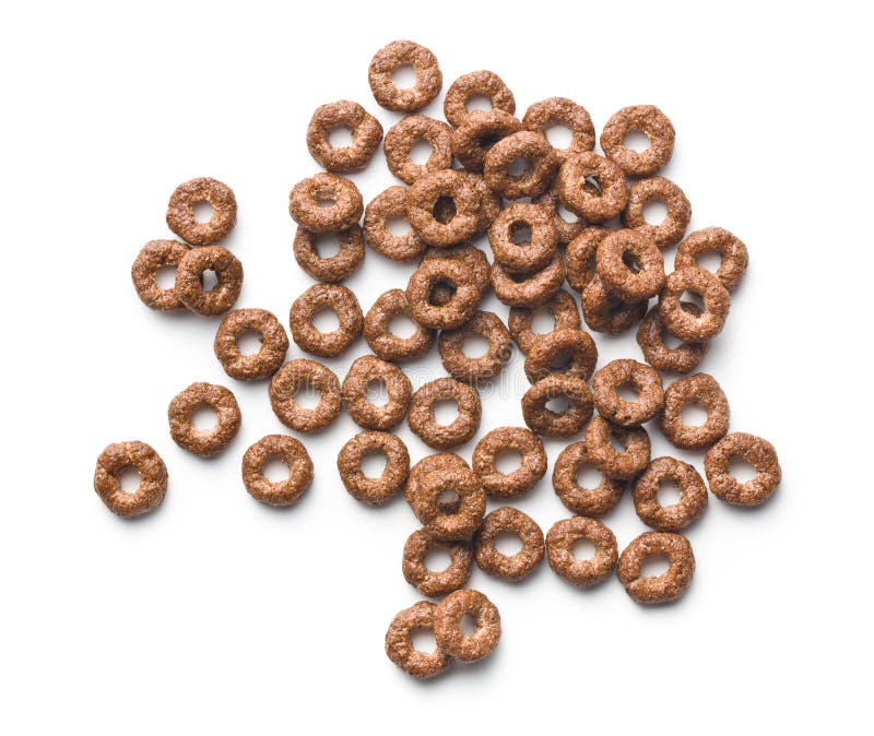 Chocolate cereal rings stock image. Image of circle, group 47983551