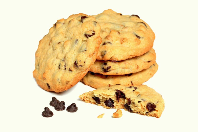 Chocolate Chip Cookies fotografia de stock royalty free Chocolate Chip Cookies fotografia de stock royalty free