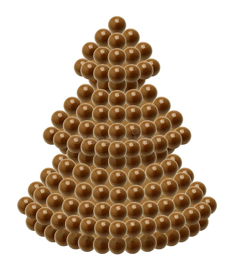 Chocolate Christmas Tree stock photo. Image of single 44700186