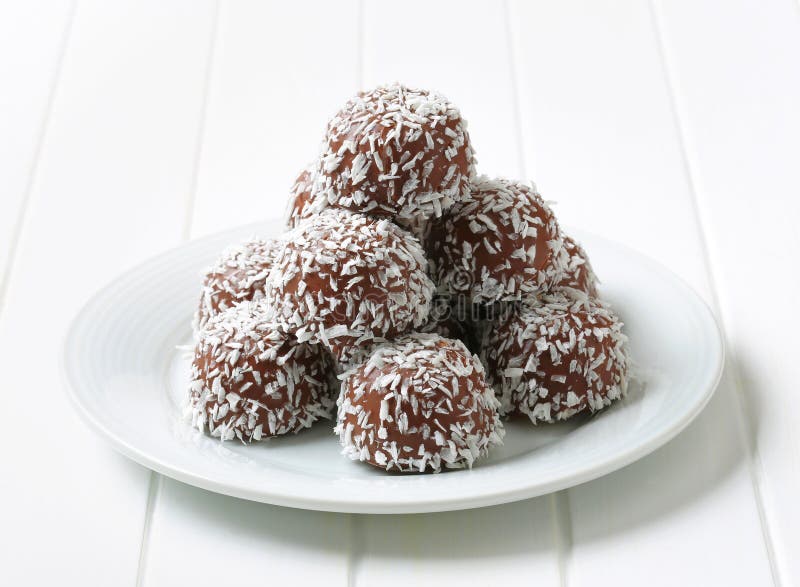 Chocolate coconut balls