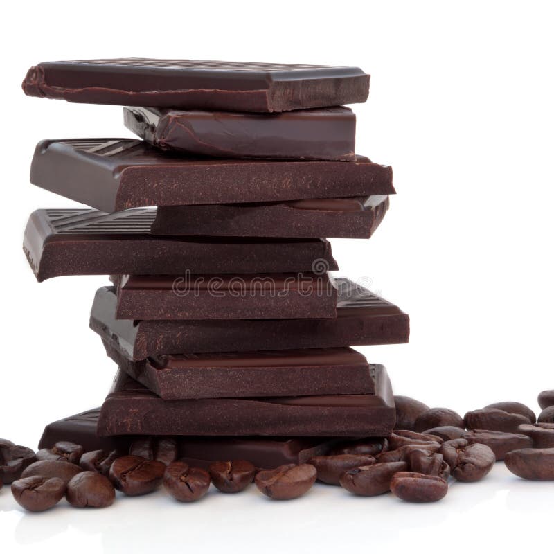 Chocolate and Coffee Beans stock photo. Image of bean 12277964