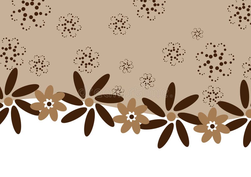 Chocolate coffee flowers - banner