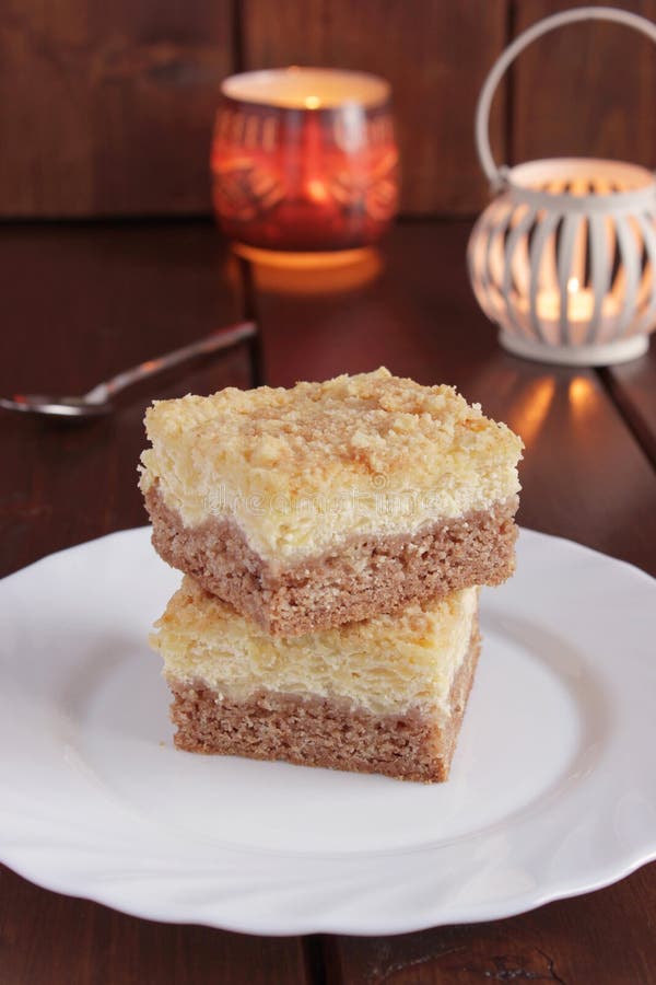 Chocolate Cake with Cottage Cheese Stock Image Image of food, brown